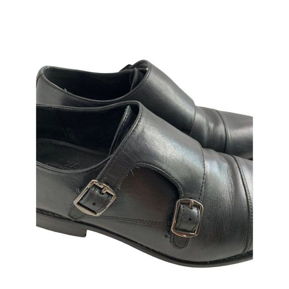 Men’s Anthony Veer Roosevelt Double Monk Strap Shoe Black 8.5 6218 - Picture 3 of 12